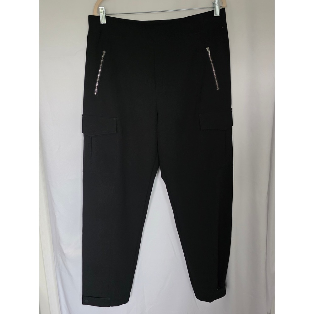 Athleta Endless Hi-Rise Cargo Pants Snap Cuff Zip Pockets 14 Utility Stretch - Picture 11 of 12